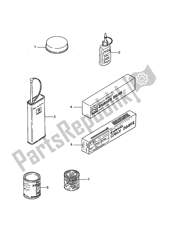 All parts for the Optional of the Suzuki LS 650 FP Savage 1988