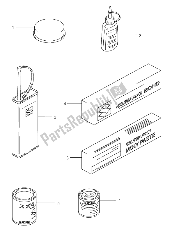 All parts for the Optional of the Suzuki DL 1000 V Strom 2004