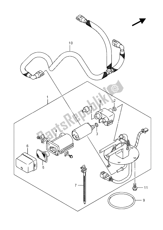 Tutte le parti per il Pompa Di Benzina del Suzuki VL 1500 BT Intruder 2015