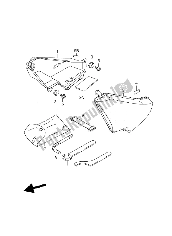 Tutte le parti per il Deposito Bagagli del Suzuki C 800 VL Intruder 2010