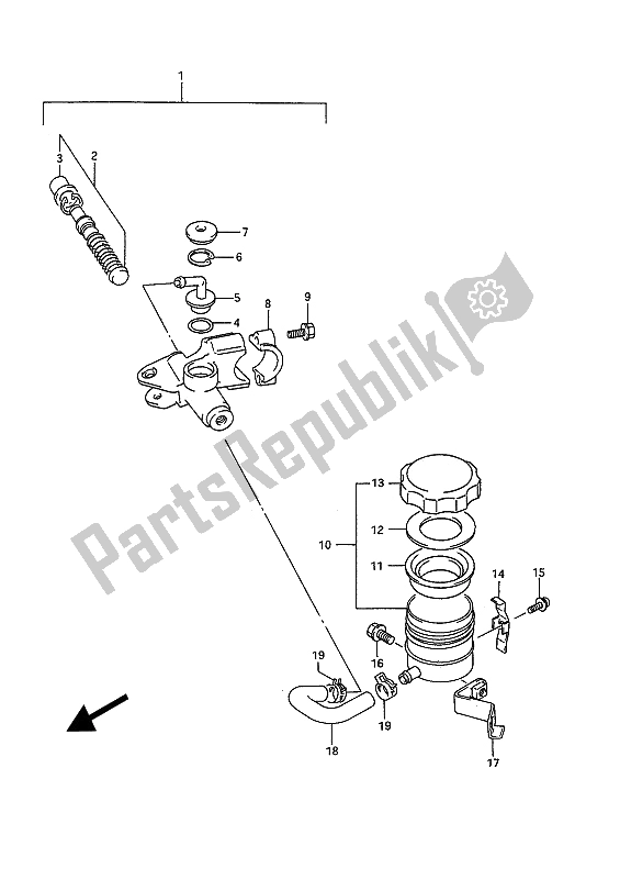 Wszystkie części do Przedni Cylinder G?ówny Suzuki GSX R 750W 1993