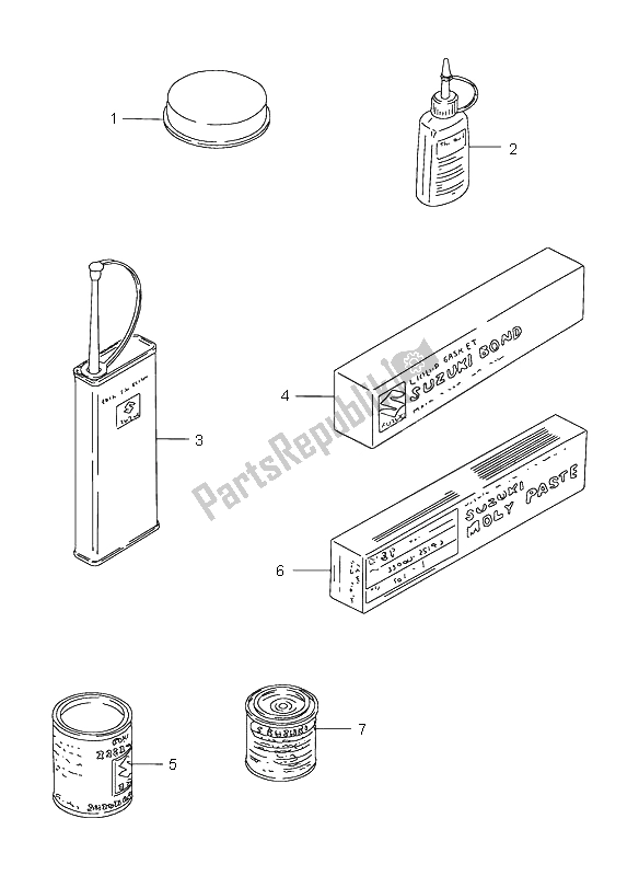 All parts for the Optional of the Suzuki GSX 750F 1998