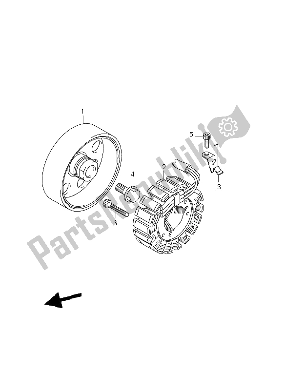 Tutte le parti per il Generatore del Suzuki GSX R 1000 2001