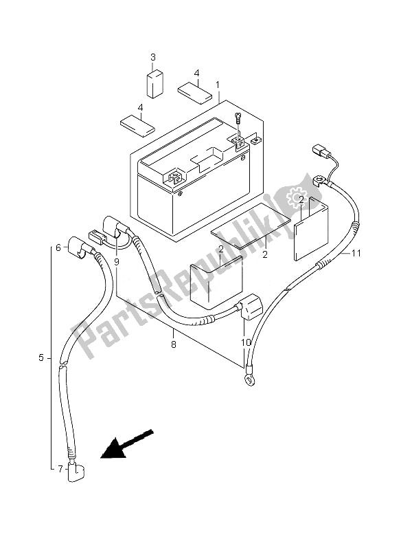 Wszystkie części do Bateria Suzuki DR Z 400 SM 2007