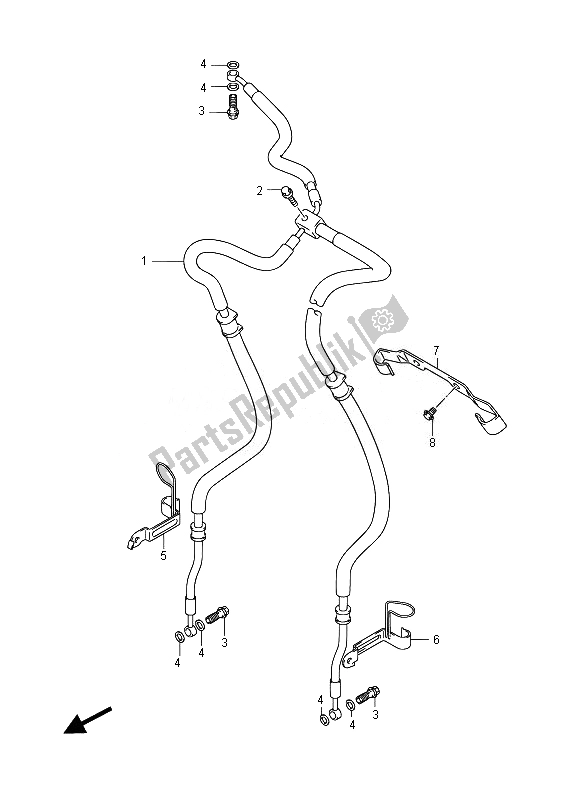 Todas las partes para Manguera De Freno Delantero de Suzuki VZR 1800 M Intruder 2014