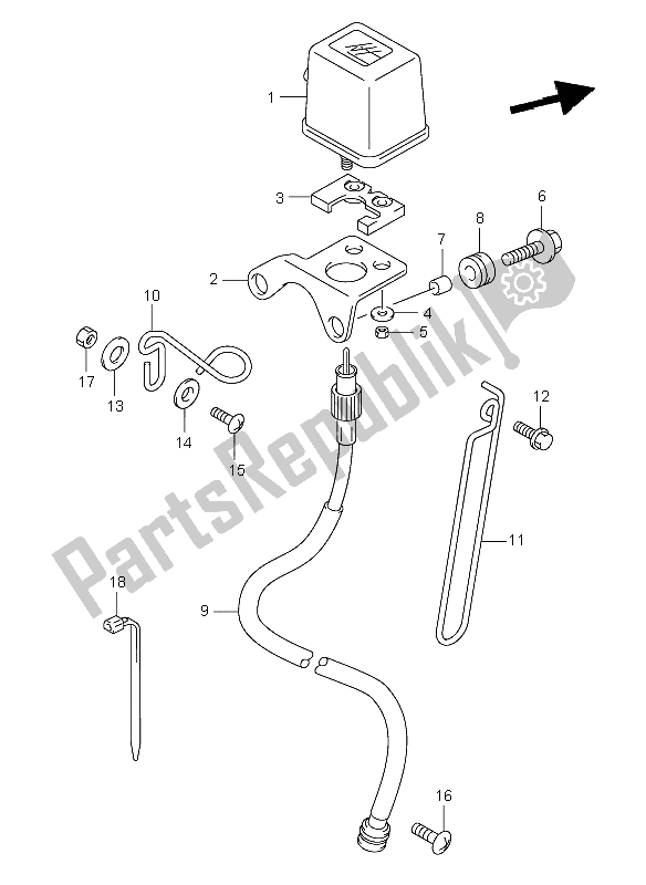 All parts for the Speedometer (e1) of the Suzuki DR Z 400E 2002