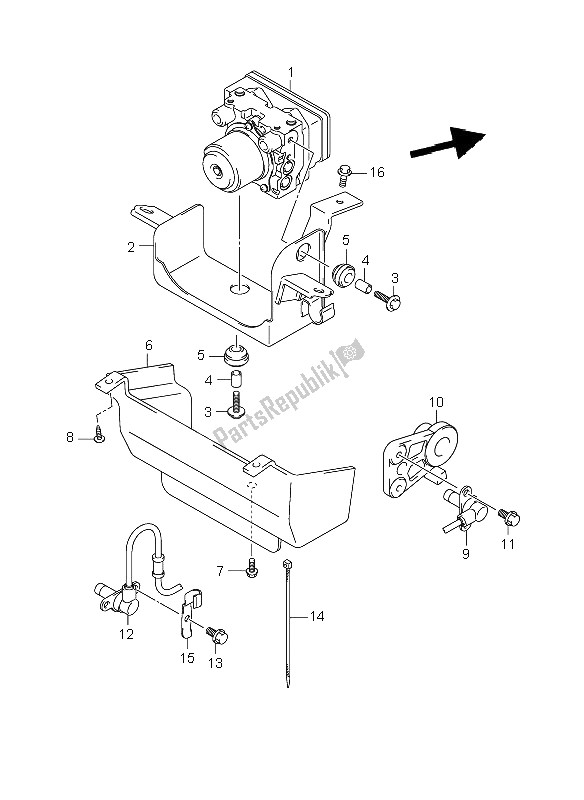 Toutes les pièces pour le Unité Hydraulique du Suzuki GSF 650 Nsnasa Bandit 2006