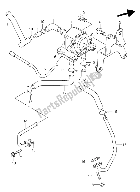 Todas las partes para 2do Aire (e18) de Suzuki SV 650 NS 2000