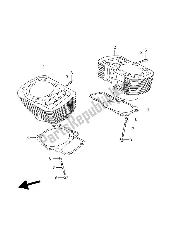 Toutes les pièces pour le Cylindre du Suzuki VZR 1800 RZ M Intruder 2007