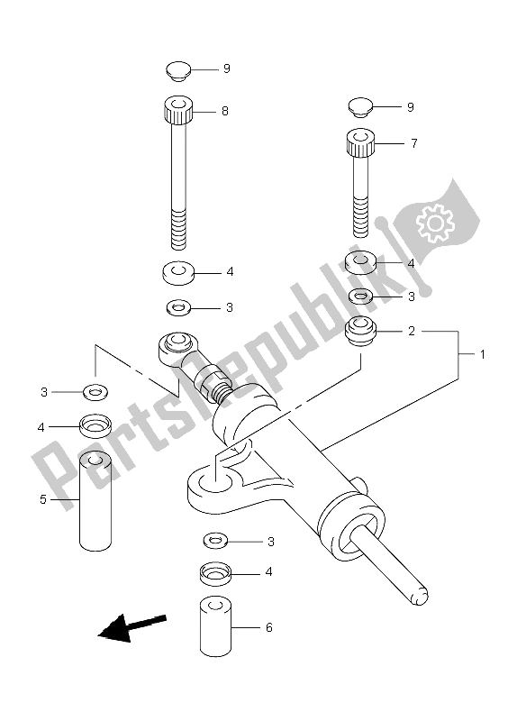 Tutte le parti per il Ammortizzatore Di Sterzo del Suzuki TL 1000R 2001