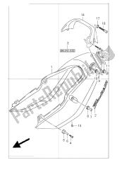 cubierta trasera del asiento (gsf1200)