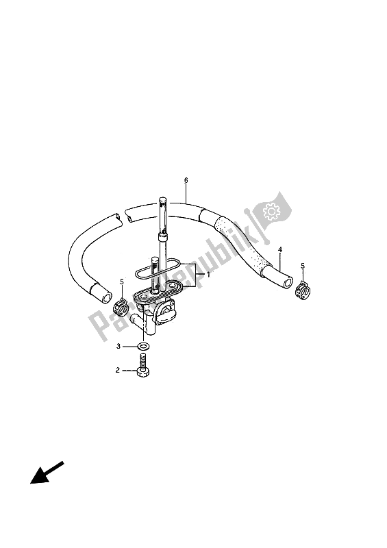 Tutte le parti per il Rubinetto Del Carburante del Suzuki VS 750 GL Intruder 1985