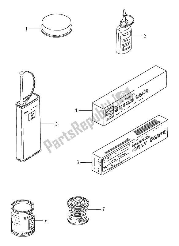 All parts for the Optional of the Suzuki VS 600 Intruder 1995