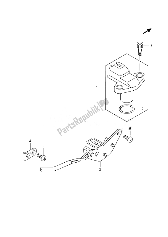 All parts for the Signal Generator of the Suzuki GSR 750A 2014