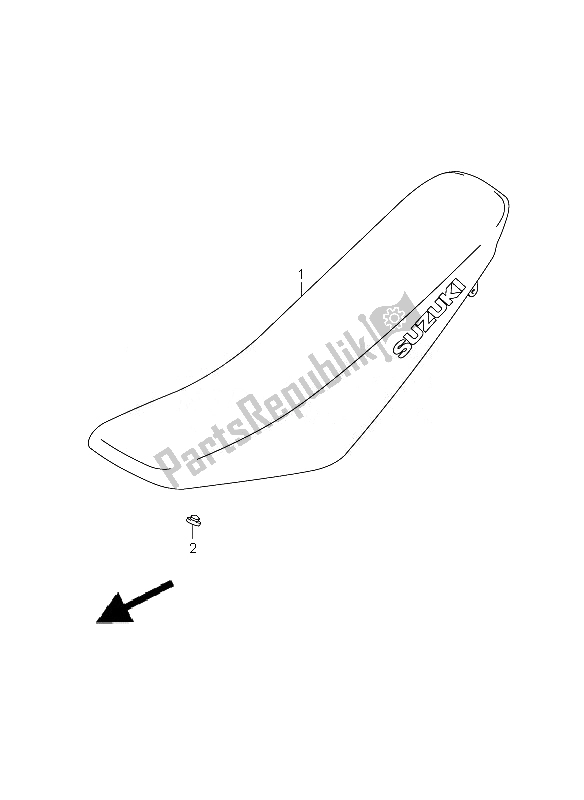 Tutte le parti per il Posto A Sedere del Suzuki DR Z 125 SW LW 2010