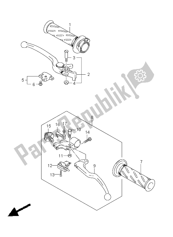 Wszystkie części do D? Wignia Klamki Suzuki GSX R 1000 2006