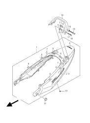couverture de queue de siège (gsf650-0u-a-ua)