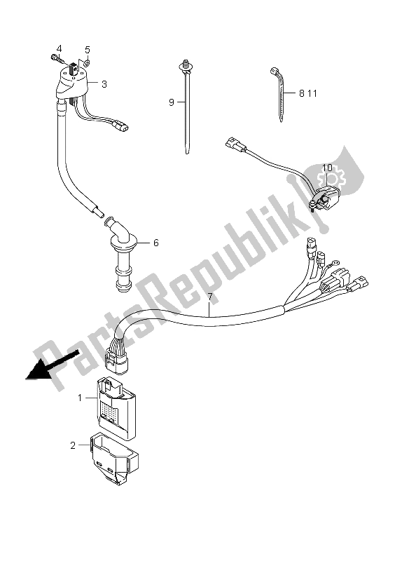 All parts for the Electrical of the Suzuki RM Z 450 2005