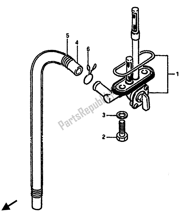 Wszystkie części do Kurek Paliwa Suzuki GSX R 750X 1987