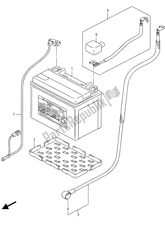 Tutte le parti per il Batteria del Suzuki GSX R 750 2015