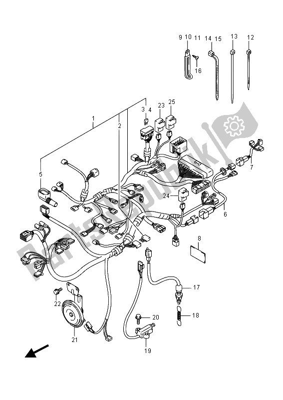 Wszystkie części do Wi? Zka Przewodów Suzuki VL 1500 BT Intruder 2015
