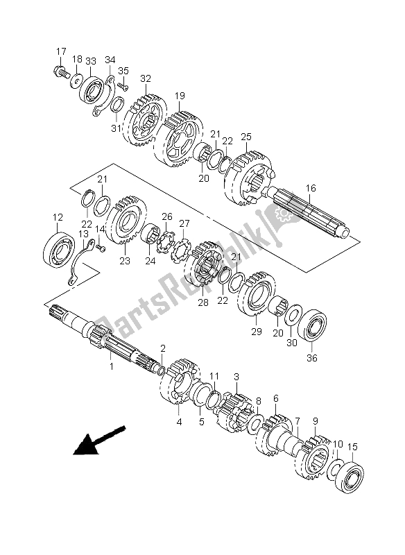 Toutes les pièces pour le Transmission du Suzuki C 1500 VL 2009