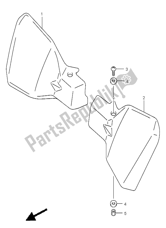 All parts for the Knuckle Cover of the Suzuki DL 1000 V Strom 2006