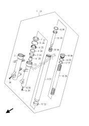 ammortizzatore forcella anteriore (an400 e19)