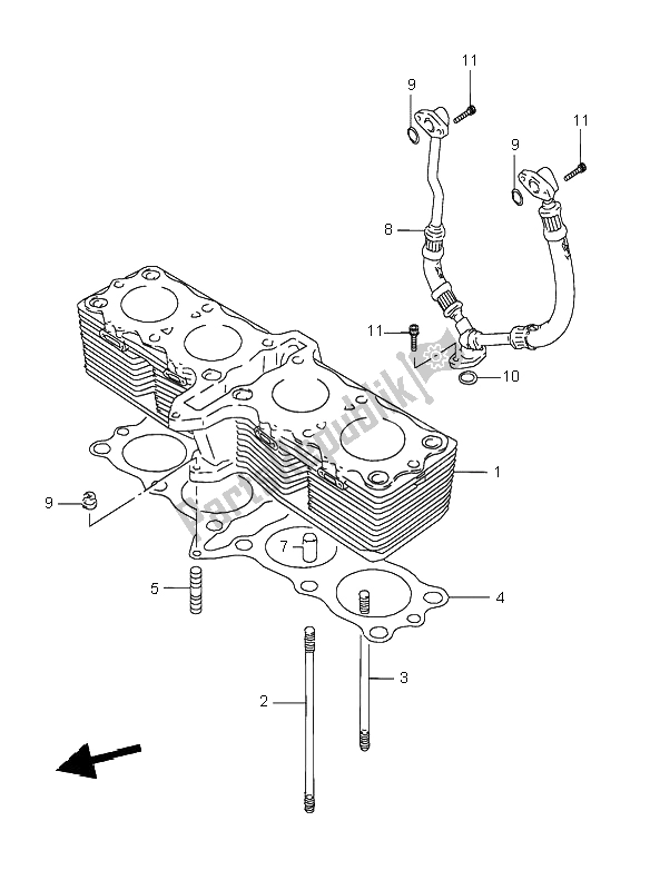 Wszystkie części do Cylinder Suzuki GSX 600F 1995