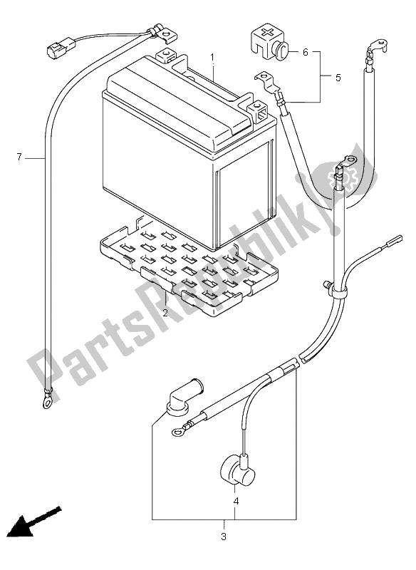 Toutes les pièces pour le Batterie (sv1000-u1-u2) du Suzuki SV 1000 NS 2005