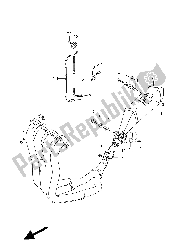 Alle onderdelen voor de Geluiddemper van de Suzuki GSX R 1000 2006