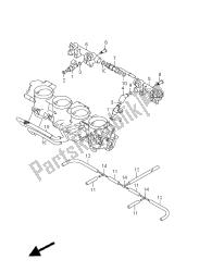 manguera y junta del cuerpo del acelerador (gsx1300r e24)