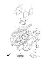 guardabarros trasero (lt-f400f)