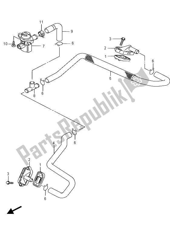 Tutte le parti per il 2a Aria del Suzuki SV 650S 2015