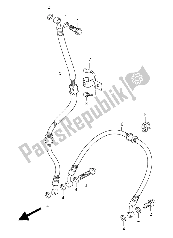 Toutes les pièces pour le Flexible De Frein Avant du Suzuki GSX R 1000 2003