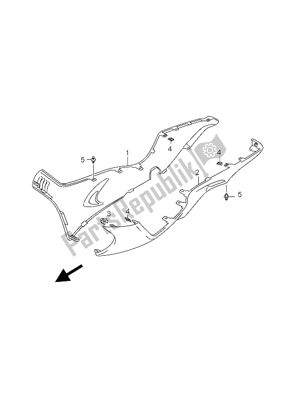 Todas las partes para Protector Lateral De La Pierna (an400s) de Suzuki Burgman AN 400S 2006