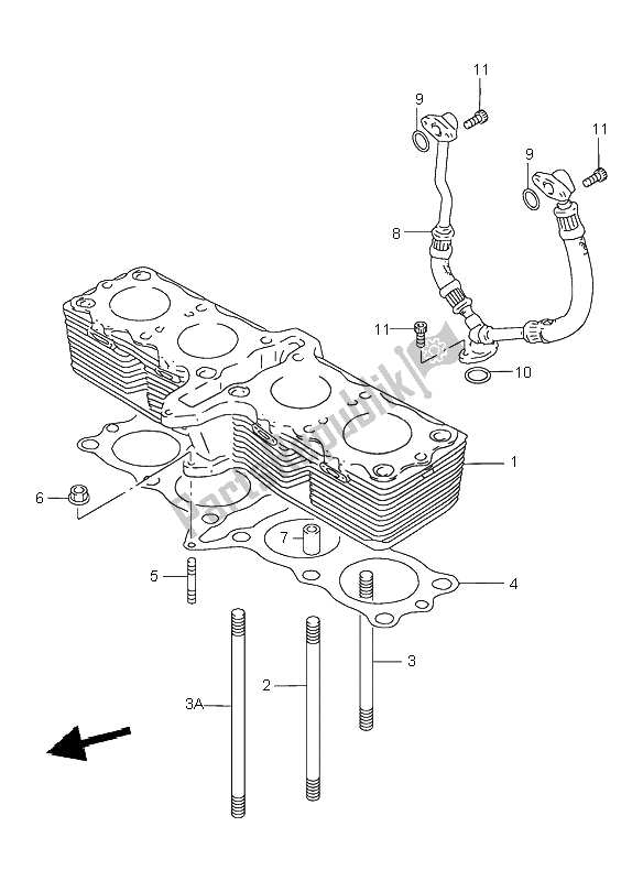 Tutte le parti per il Cilindro del Suzuki GSX 750F 2000