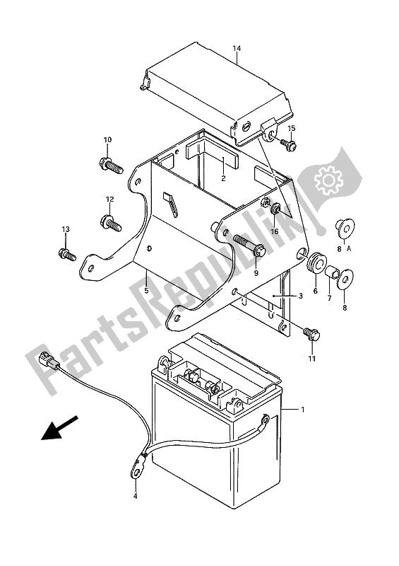 Wszystkie części do Bateria Suzuki VS 1400 Glpf Intruder 1993