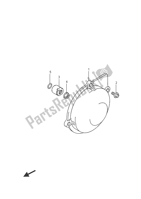 All parts for the Recoil Cover of the Suzuki LT A 750 XPZ Kingquad AXI 4X4 2016