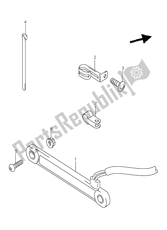 All parts for the Tail Lamp (e1) of the Suzuki DR Z 400E 2002