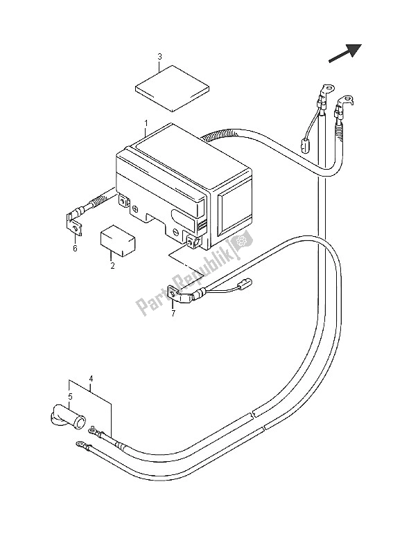 All parts for the Battery (an400) of the Suzuki Burgman AN 400 ZZA 2016