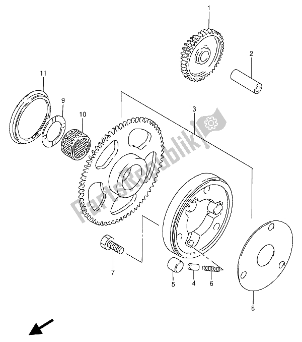 Todas las partes para Embrague De Arranque de Suzuki GN 250 1988