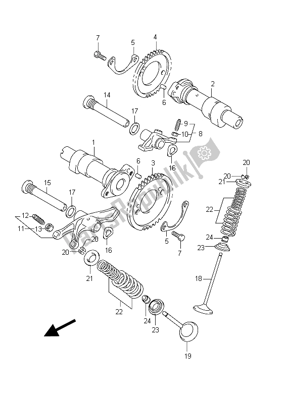 Wszystkie części do Wa? Ek Rozrz? Du I Zawór Suzuki VZ 800 Intruder 2011