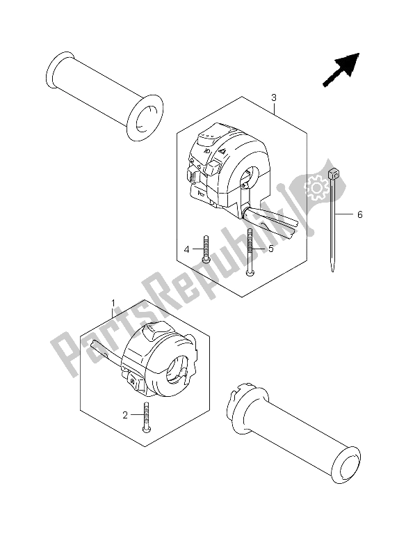 Wszystkie części do Prze?? Cznik Uchwytu Suzuki GSX 650F 2008