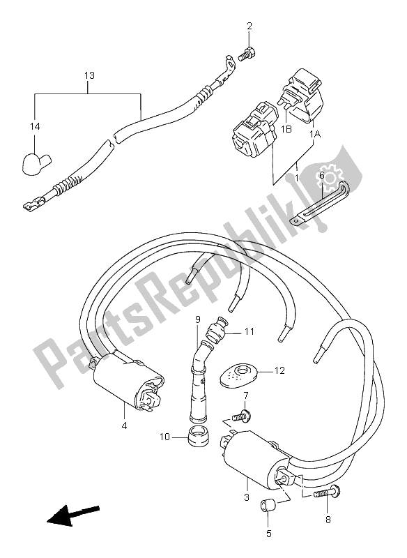 All parts for the Electrical of the Suzuki GSF 600N Bandit 1995