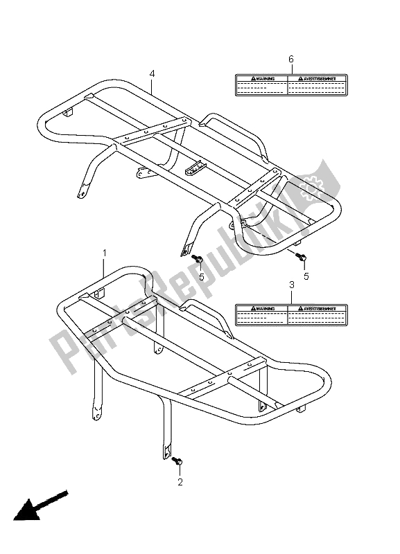 All parts for the Carrier (lt-a400fz P28) of the Suzuki LT A 400 FZ Kingquad ASI 4X4 2011