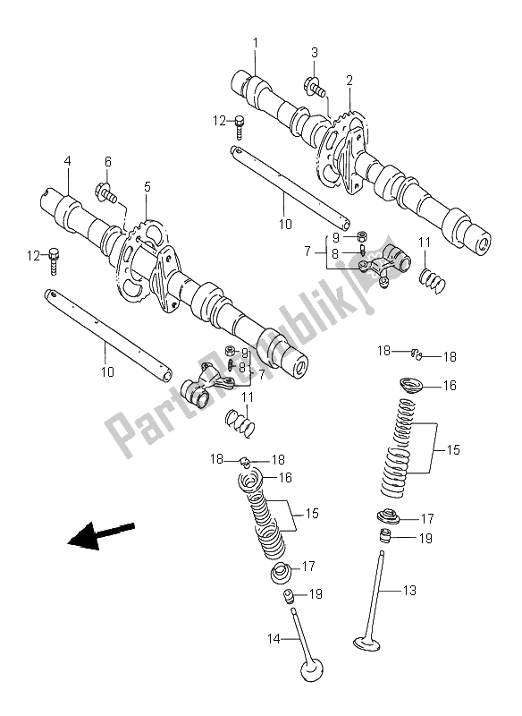 Wszystkie części do Wa? Ek Rozrz? Du I Zawór Suzuki GSX 750F 1995