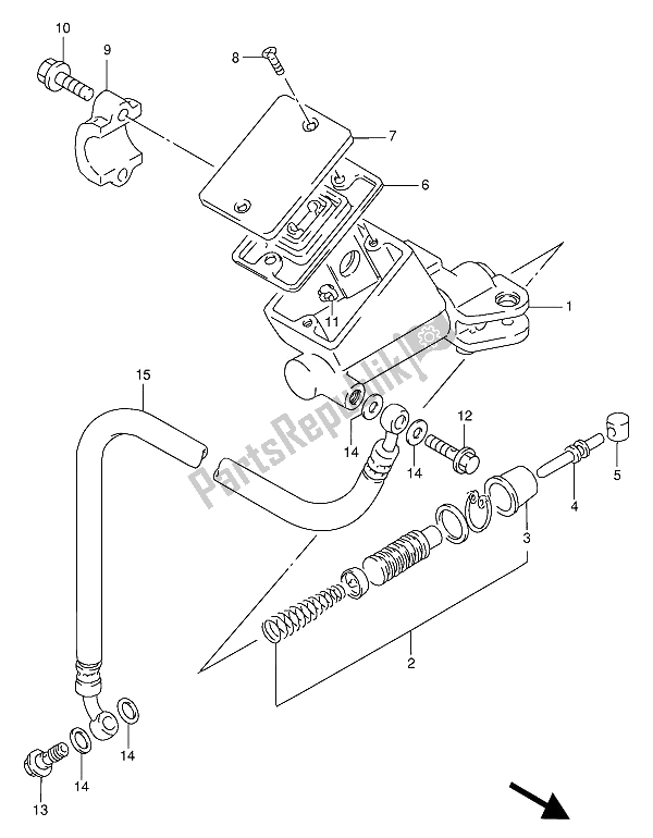 Toutes les pièces pour le Cylindre D'embrayage du Suzuki GSX R 1100W 1994