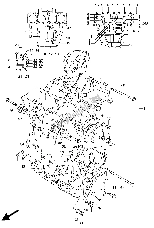 Toutes les pièces pour le Carter du Suzuki GSX R 1100W 1993