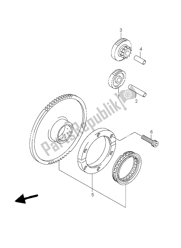 Tutte le parti per il Frizione Di Avviamento del Suzuki C 800 VL 2009